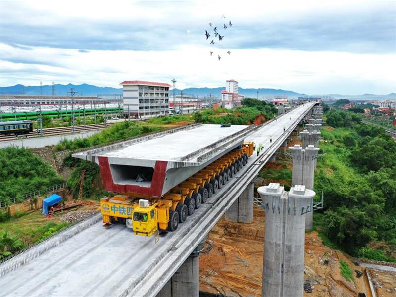 内蒙古高铁高架桥施工